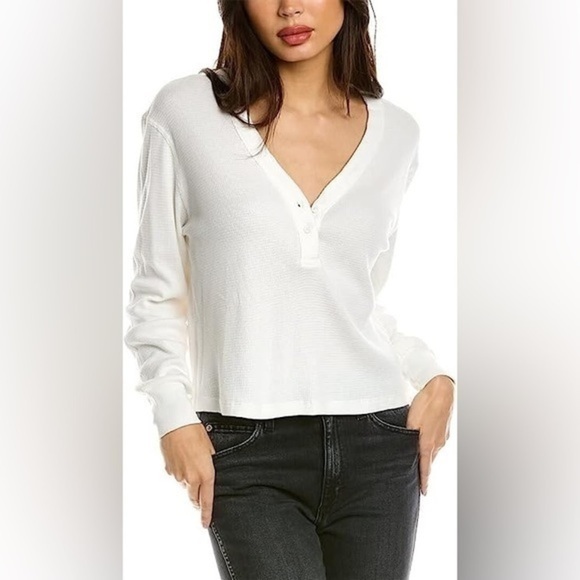 Monrow Baby Thermal Henley T-Shirt - Picture 2 of 11